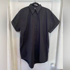 MM6 Maison Margiela Black Cotton Tunic
